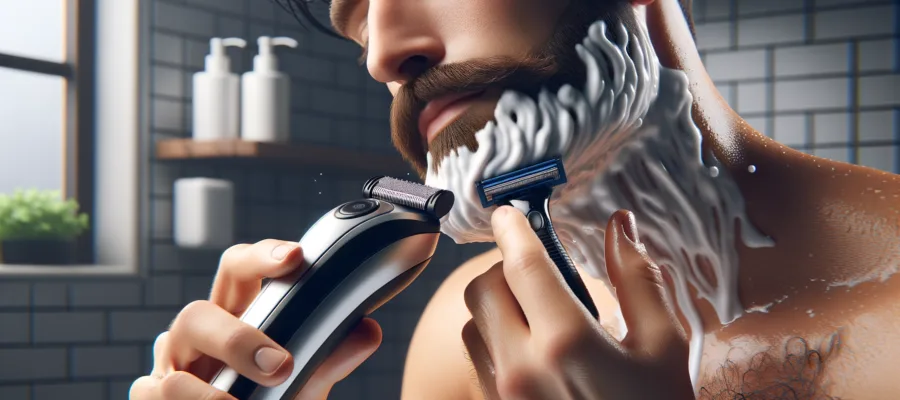 Nassrasur Tutorial: So verwendest du deinen Rasierer fuer eine perfekte Bartkontur
