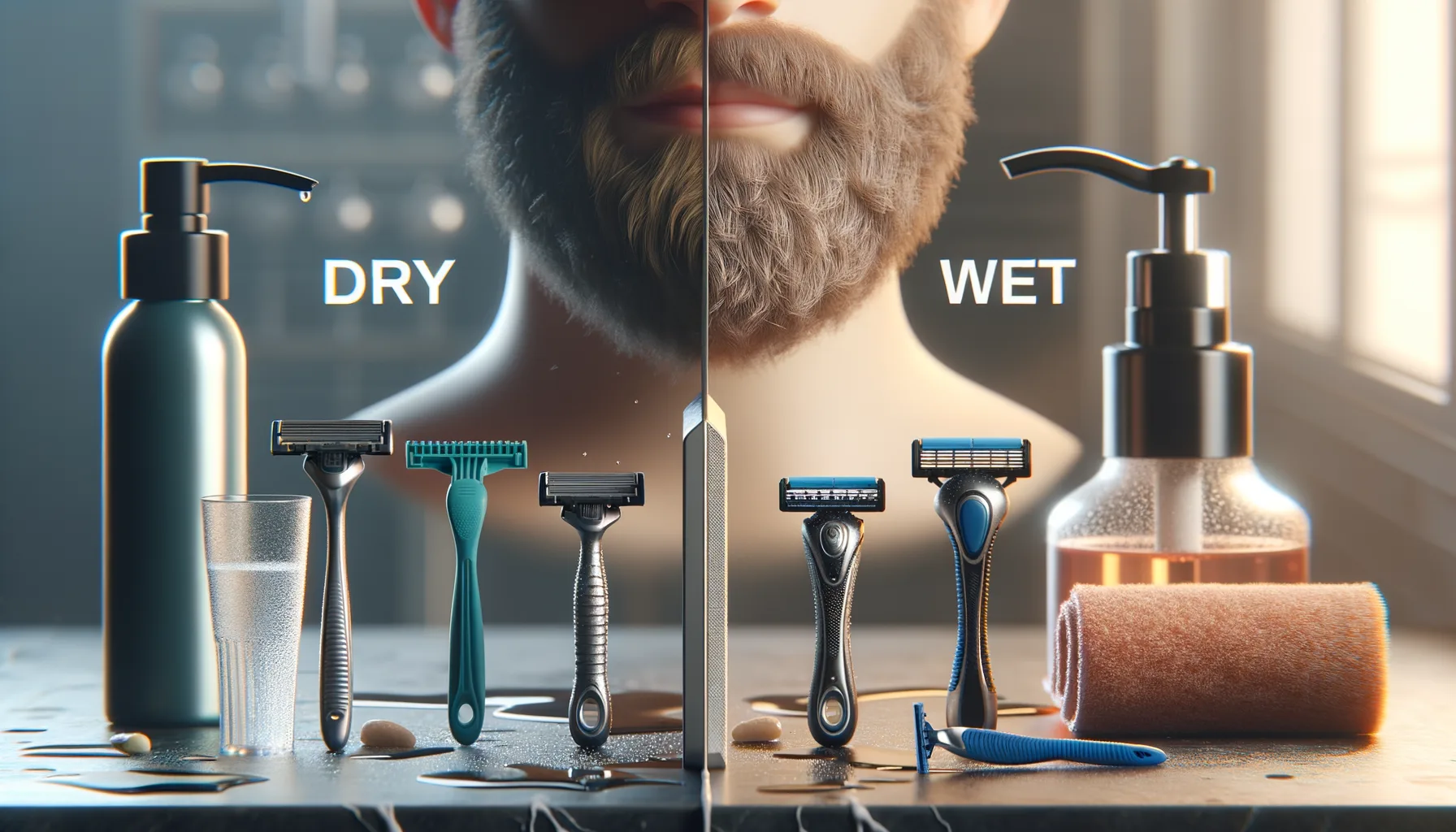 Unterschiede zwischen Trocken- und Nassrasierern fuer Maenner