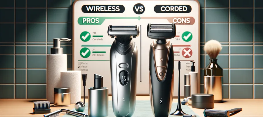 Kabellose Rasierer vs. kabelgebundene Modelle: Vor- und Nachteile
