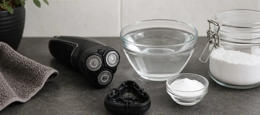 Do-it-yourself Reinigung ohne Chemikalien fuer deinen Rasierer