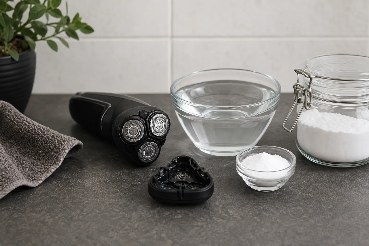 Do-it-yourself Reinigung ohne Chemikalien fuer deinen Rasierer
